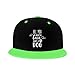 All You Need is Love and A Dog Flat Brim Hat Child Fashion Hip Hop Style Contrast Color Flat Brim Hat Green