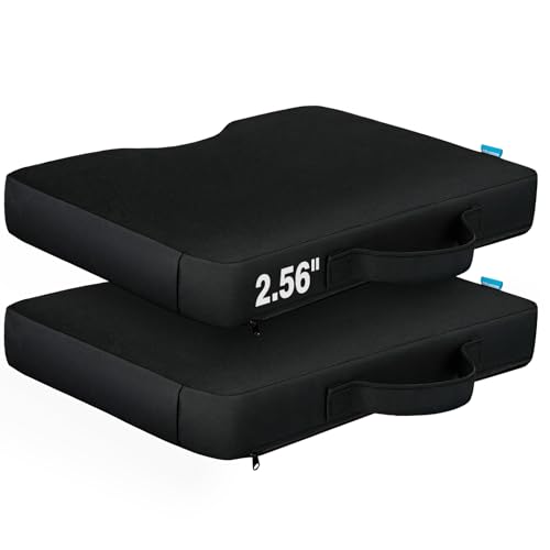 Allhercom Stadium Seat Cushions for Bleacher, Portable Extra Thick Bleacher Cushion with Handle...