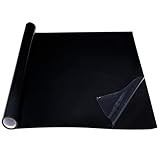 Statisch Haftender Aquariumhintergrund 40 X 200 cm Aquarium Tapetendekorationen Nahtloser Aquarium Hintergrund Aquariums Aufkleber Hintergrund Hintergrunddekor Aquariums Rückwand Schwarz