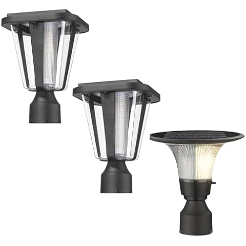 Lovus 3Pack Dusk to Dawn LED Solar Post Light Fixture Cover