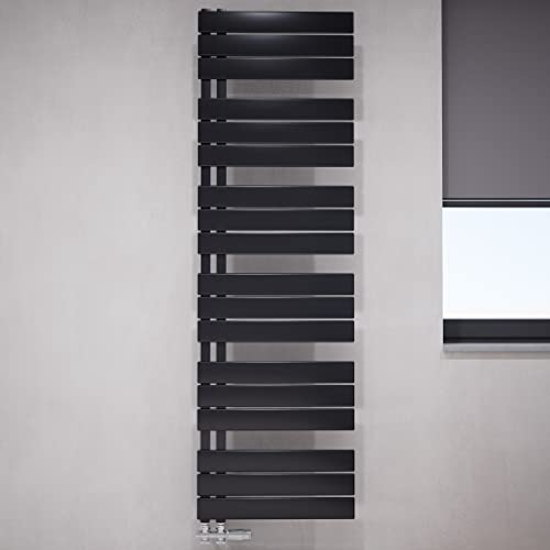 Weber NOVO Badheizkörper Design Handtuchheizkörper Handtuchwärmer Heizung Bad (50x140cm Anthrazit)