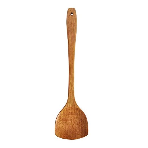 jieGorge Long Wooden Cooking Rice Spatula Scoop Kitchen Utensil Non-stick Hand Wok Shovel, Kitchen，Dining & Bar for Easter Day (Brown)