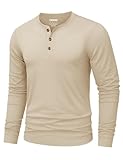 Décontracté et tendance : Cette chemise homme décontractée à col Henley à la fois décontractée et élégante s’assortit facilement avec des jeans, des pantalons de costume ou des pantalons décontractés pour créer un look quotidien ou tendance. Elle peut également être portée sous un manteau ou une veste, ce qui la rend parfaite pour l’hiver froid.