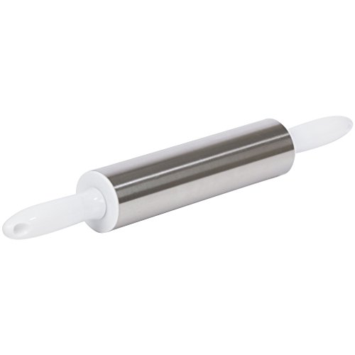 **NEW YEARS SALE** WHOLENESS HOME Stainless Steel Metal Rolling Pin - WHITE, YELLOW, BLUE or RED - Colors Will Vary