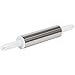 WHOLENESS HOME Stainless Steel Metal Rolling Pin - WHITE, YELLOW, BLUE or RED - Colors Will Vary