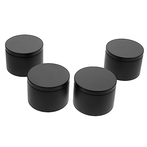 VICASKY 4pcs Candle Making Jars Airtight Tinplate Containers for Candle Projects Stylish Design for Home Storage and Crafting for Sweets and Accessories