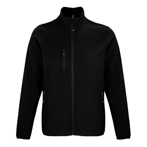 Image of SOLS Mens Falcon Recycled Soft Shell Jacket (3XL) (Black)