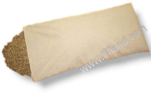 Bio Coussin de Millet Avec Fermeture Éclair - Épeautre Coussin Orthographié Oreiller Avec Bio Épeautre Rempli Divers Dimensions à Partir De - 35 X 40 Cm