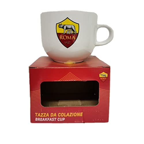 Tazza Jumbo da Latte Ufficiale Roma AS Logo Stemma lupa 1927 in...