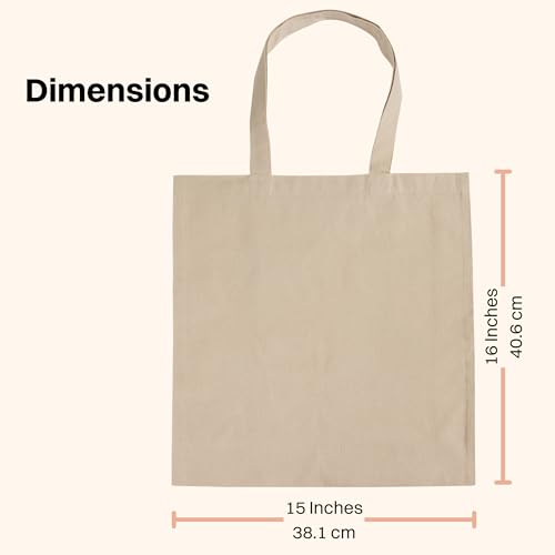 Economical-Cotton-Canvas-Tote-Bags-in-Bulk-Lightweight-Reusable-Grocery-Bags-Ideal-for-DIY-Promotion-Gifts-and-Events