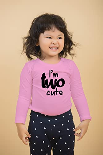 Image of 2nd Birthday Outfits for Toddler Girls im Two Cute Shirt Girl 2 Years Old Second Birthday