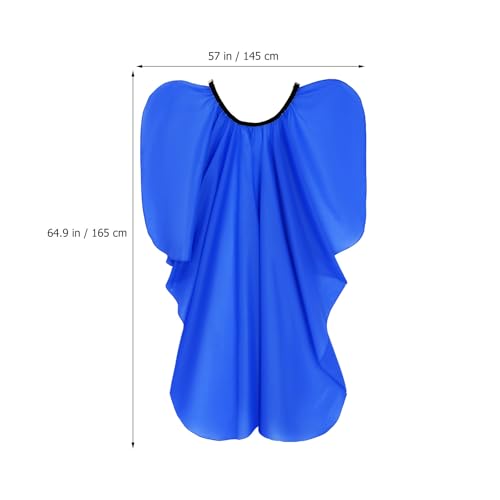 Capa profesional para peluquería azul talla grande miniatura 2