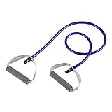 キャプテンスタッグ(CAPTAIN STAG) 筋トレ エクササイズ ストレッチ フィットネス ストレッチチューブ ハンドル付き スーパーハード Vit Fit UR-901 ブルー