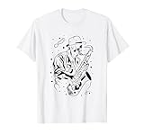 L'illustration d'un vieux saxophoniste est un petit cadeau pour tout joueur de saxophone, saxophoniste, amateur de saxophone ou d'instrument à vent qui aime son instrument de musique.