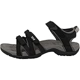 Griffige Spider Laufsohle Teva Tirra Leather W\'s Damen Sport- & Outdoor Sandalen, Schwarz (black 513), EU 39