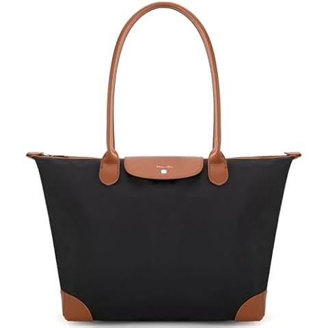 Milan Chiva Nylon Tote Bag MC-536BK-BR Cover