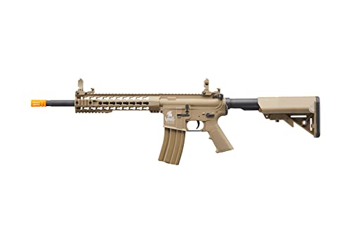Lancer Tactical Gen 2 Airsoft M4 Carbine 10" Aeg Rifle-1000 Rounds 0.20G Bbs, 9.6V Nimh Battery & Charger Included-300 Rounds Hi-Cap/Tan #TOP1