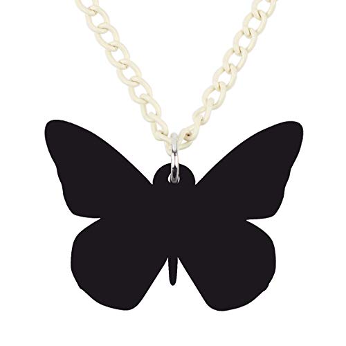 Doway Acrylic Monarch Butterfly Pendant Necklace Charms Spring Summer Insect Jewelry For Women Girls Party Gifts (Orange) #TOP4