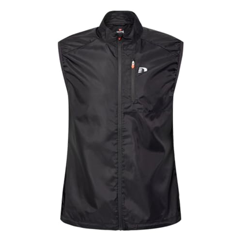 Gilets de course NewLine Packable Tech gilet Hommes contre le vent gris S