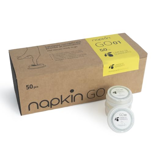 Napkin CREHO - Toallitas Limon humedecidas en cápsula - 50 piezas