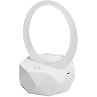 FECAMOS Luz nocturna de altavoz altavoz de audio 3 compatible con carga 5.0 para iOS para PC(blanca, tipo de torre de pisa)