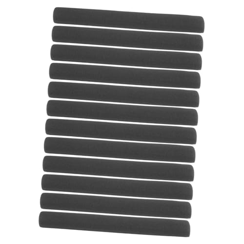 POPETPOP Trampoline Accessories 12pcs Foam Pole Covers Mini Trampoline Protection Net Black Weatherproof Anti-Collision