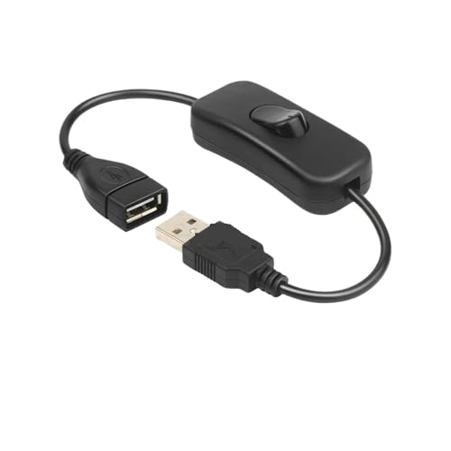 Câble USB 2.0 A mâle femelle avec interrupteur pour lampe LED et Raspberry Pi