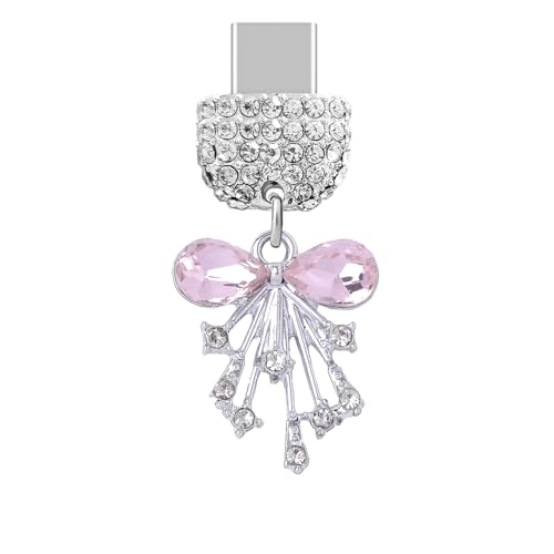 Dale un toque único a tu smartphone con el encanto de cristal rosa ELISE & FONDA 3D