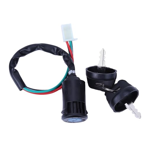 Blocchetto Accensione Universale A 4 Fili Con 2 Chiavi Per Scooter 50-250cc, Moto, ATV, Kart E Bici Elettrica - 2