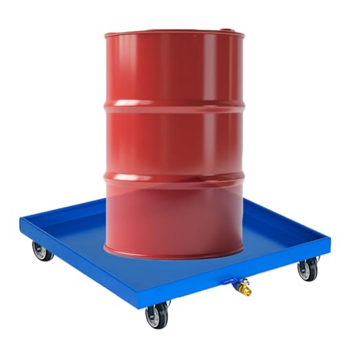 Plateforme de rétention modulaire à roues avec orifice de drainage pour fûts - 2