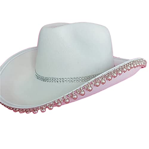 Chapeau de fête en corde style feutre occidental haut de gamme pour homme et femme