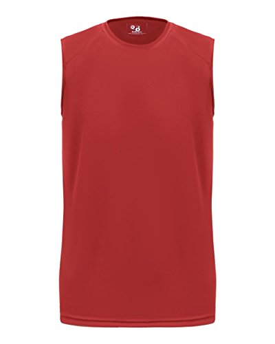 Badger Sport Red Adult 3X Sleeveless Wicking Tee