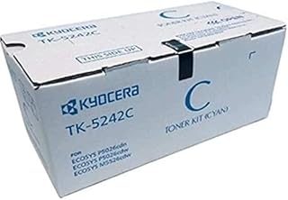 Kyocera Genuine TK-5242C Cyan Toner Cartridge for ECOSYS P5026cdw and M5526cdw Model Laser Printers (1T02R7CUSV)