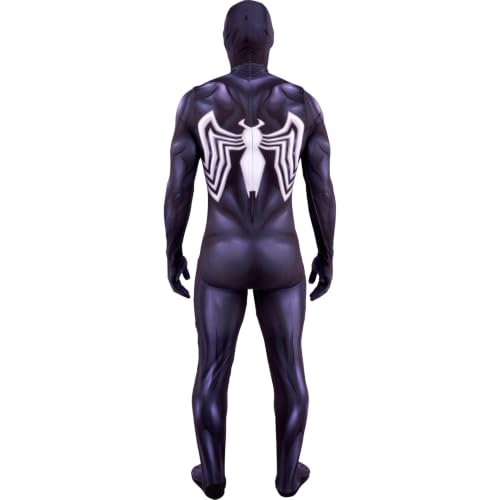 MARVEL Venom Official Adult Zentai Halloween Costume - Deluxe Two-Way Stretch Spandex with Invisible Zippers and Wrist Openings (S) by Jazwares Costume Play - Used condition - Image 9
