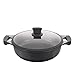 Metaltex XPERT Cacerola Baja Antiadherente Ilag 3 Capas, Full Induction Válido para Todo Tipo de Cocinas, Aluminio Fundido, Negro, 30 cm