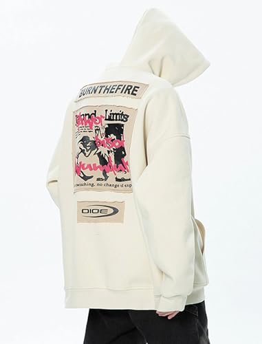 Aelfric Eden Graphic Hoodies for Men Letter Printed Hoodie Sweatshirt Oversized Streetwear Hooded Pullover3