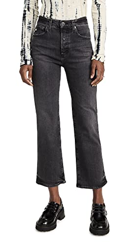 Jeans Kinsley Pop Crop femme AG Adriano Goldschmied coupe droite taille haute tendance