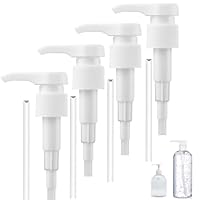 TJYAEKLTD 4 Stück Dosierpumpe 1L Sirup für Best Body Nutrition, Sirupspender Wiederverwendbar, Pumpaufsatz Shampoo Pumpspender Pumpkopf für 28/410 Gewindebehälter Flasche