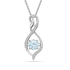 CZ Infinity Aquamarine Birthstone