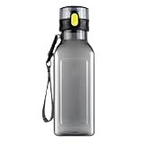 Protection anti-fuite : dotée d'un verrou de sécurité et d'un couvercle anti-fuite, cette bouteille d'eau de voyage empêche tout déversement ou fuite, tandis que le tapis en silicone de qualité alimentaire assure une prise confortable et sûre.