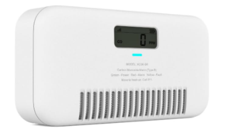X-Sense Detector de Monóxido de Carbono con Monitorización de Temperatura y Humedad 3 en 1, Avisos de Voz (Solo en Inglés, Alemán y Francés), XC0M-SR, 1 Ud.