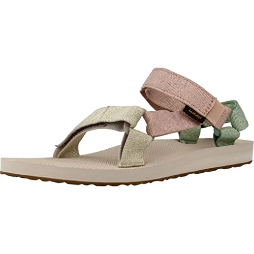 Image of Teva Women's Original Universal Metallic, Metallic Clay Multi, 9 M US