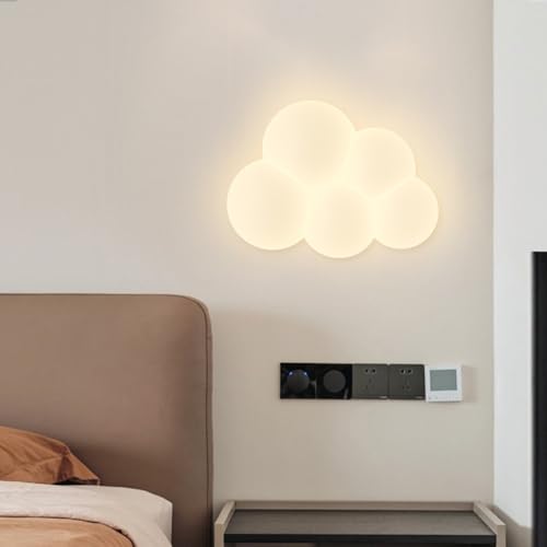 Lámparas de pared acrílicas de diseño moderno con iluminación decorativa LED de nube 4