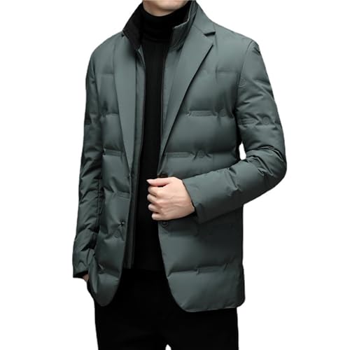 JEsilunmaMY Men's Suit Collar Insulated Puffer Jacket Winter Thermal Business Blazer Down Coats Windproof Padded Puffy Coat2