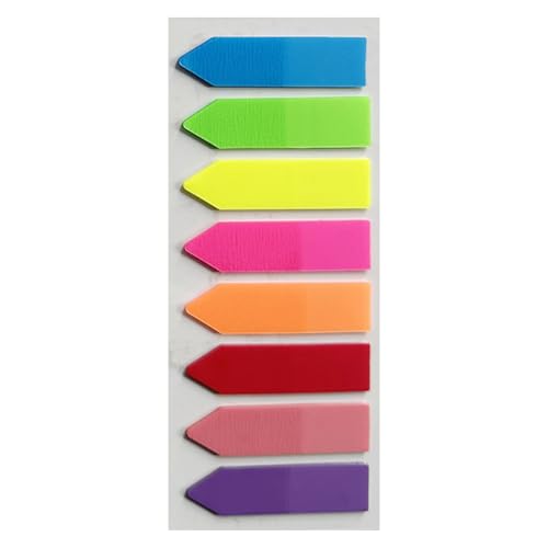 ページマーカースティッキータブ - メモ、ブックマーク、組織のカラフルなインデックスタブ、本、プランナー、ドキュメントのための再配置可能な粘着フラグ|耐久性のある自己接着タブ、蛍光値しみ