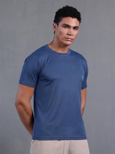 Image of CHKOKKO Gym T Shirts for Men Workout Activewear Solid Quick Dry Sports Tshirt for man Breathable Lightweight Half Sleeve Regular Fit Round Neck Running Boys T Shirt