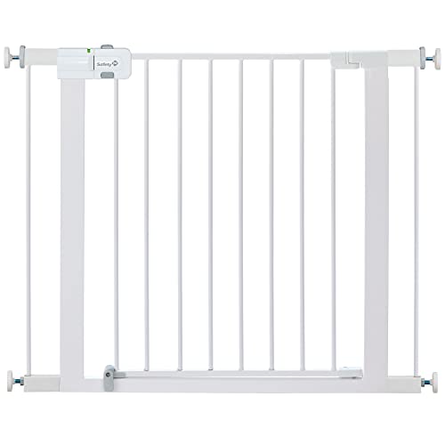 Image of Safety 1st Easy Install Walk Thru Baby Gate for Doorways, Gate With Door, Dog Gates, Fits 29 inch-38 inch, Easy Install 28 inch Tall, 2 Pack White