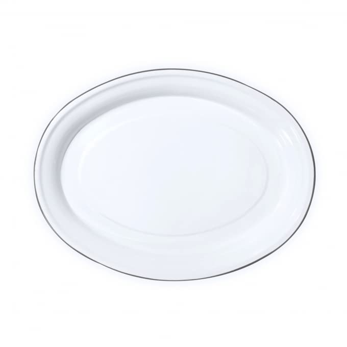 Crow Canyon Home Enamelware Dinner Plate, 10.25 inch
