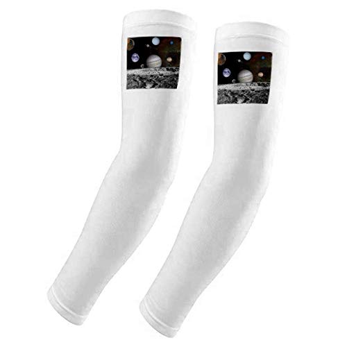 Manchons de bras protection solaire UV motif plusieurs planètes Dark Univers