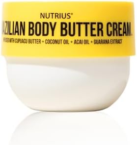 Nutrius Brazilian Body Butter Cream, 6 FL OZ